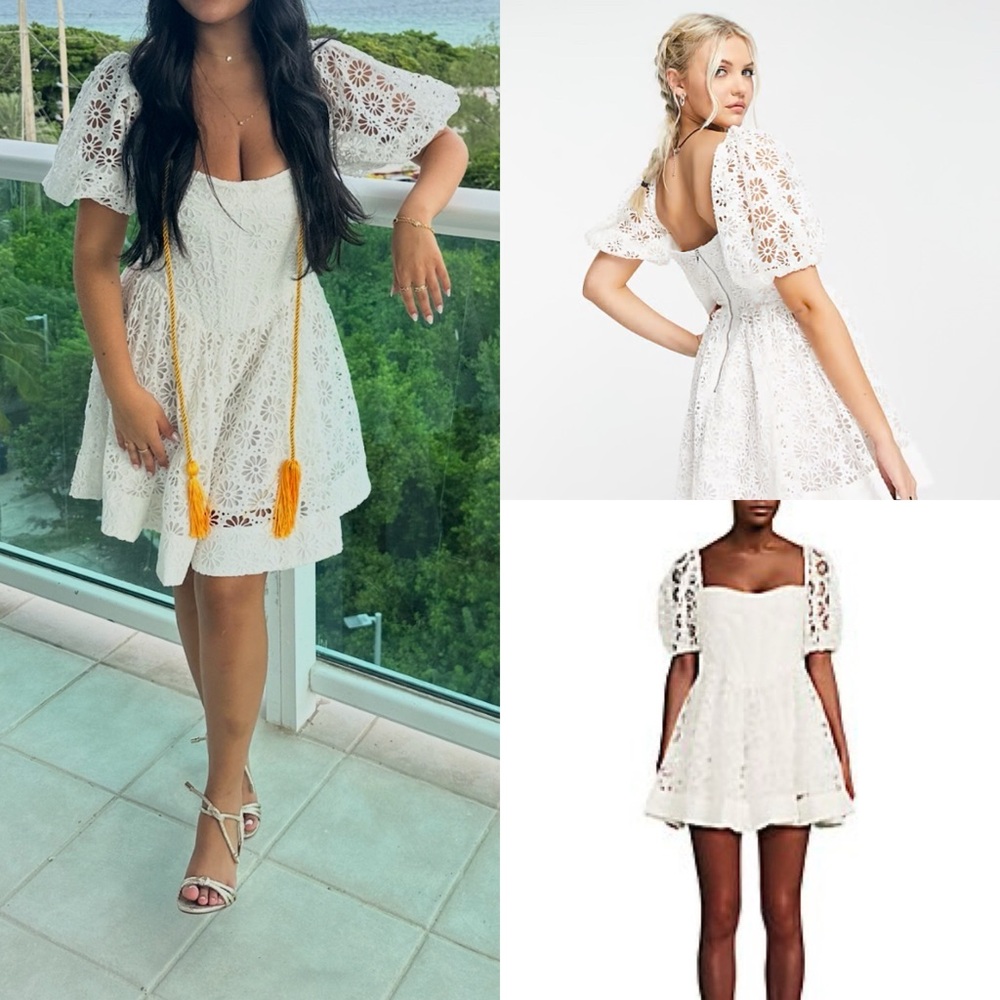Bardot White Lace Dress